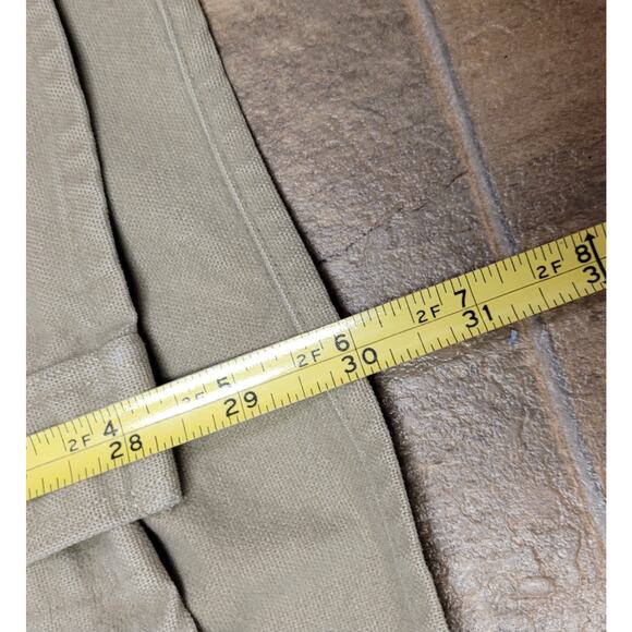 Vintage Eddie Bauer Shirt Men's Medium Tan Long Sleeve Duck Hunting USA Made 90s - Picture 10 of 12